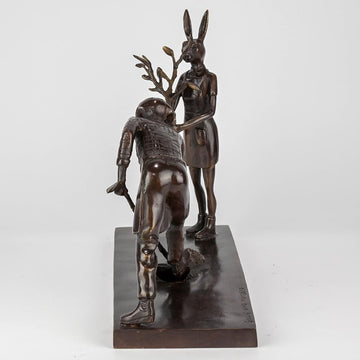 They Were Planting a Beautiful Future (Bronze Sculpture)