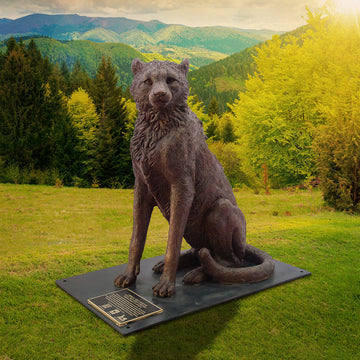 Wild Baby Cheetah (Bronze Sculpture)