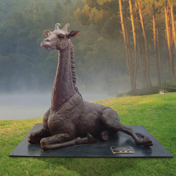 Wild Baby Giraffe (Bronze Sculpture)