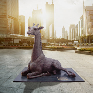 Wild Baby Giraffe (Bronze Sculpture)