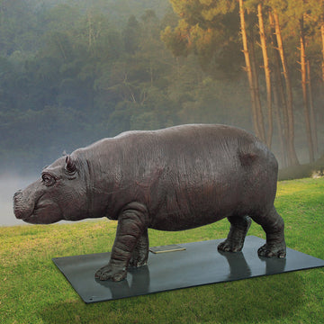 Wild Baby Hippo (Bronze Sculpture)