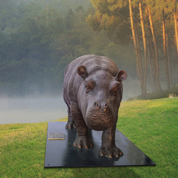 Wild Baby Hippo (Bronze Sculpture)