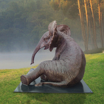 Wild Baby African Elephant (Bronze Sculpture)