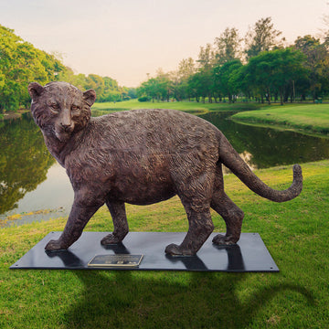 Wild Baby Leopard (Bronze Sculpture)