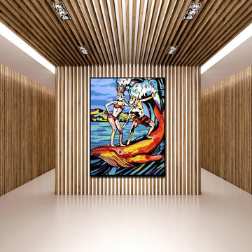 He loved to do things on a large scale and she agreed (Original Painting)