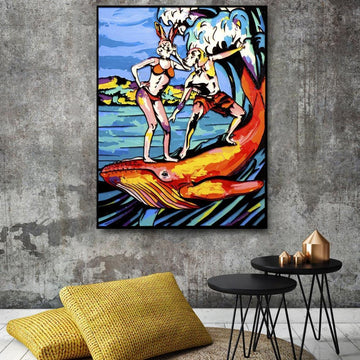 He loved to do things on a large scale and she agreed (Original Painting)