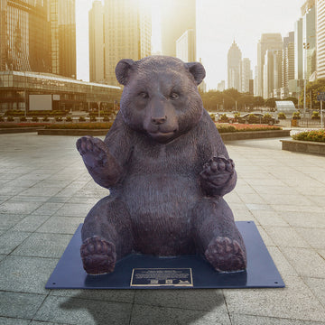 Wild Baby Giant Panda (Bronze Sculpture)
