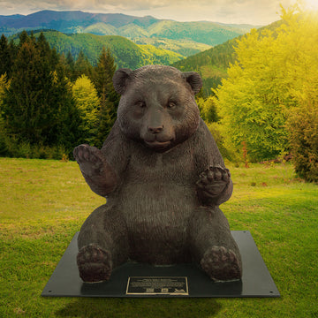 Wild Baby Giant Panda (Bronze Sculpture)