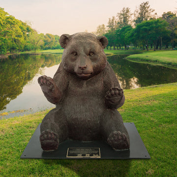 Wild Baby Giant Panda (Bronze Sculpture)
