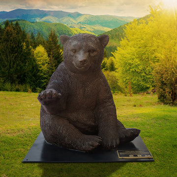 Wild Baby Polar Bear (Bronze Sculpture)