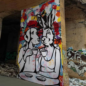 They Were Drunk on Love, and It Never Gave Them a Hangover (Mural)