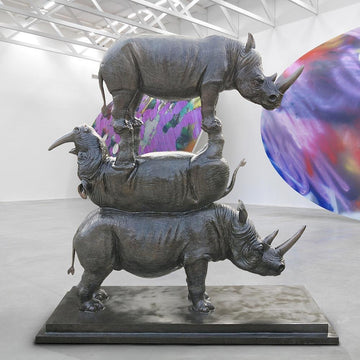 The Last Three Stood Proud and Tall (Bronze Sculpture)