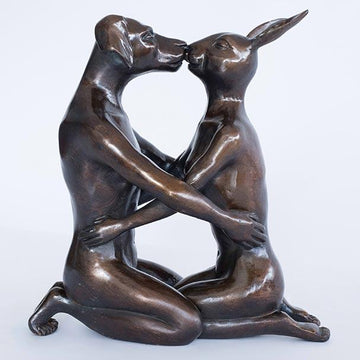 He kissed her like it was the first time (Bronze Sculpture)
