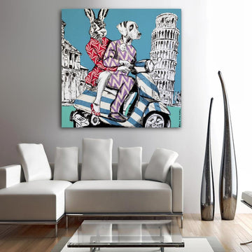 They had the Italian experience (Original Painting)