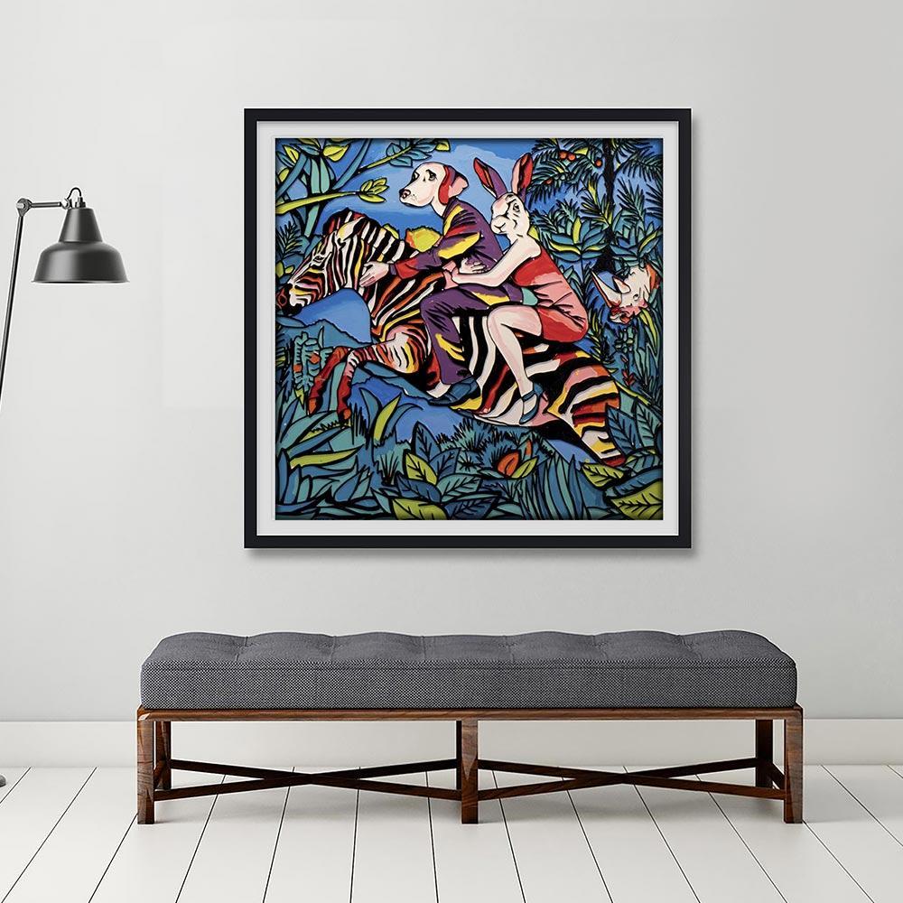 Newest Enamel painting Bali folk art