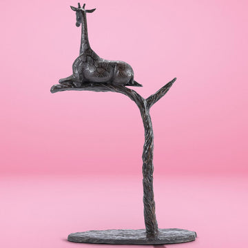 The Tree Giraffe was a Rare Species (Bronze Sculpture)