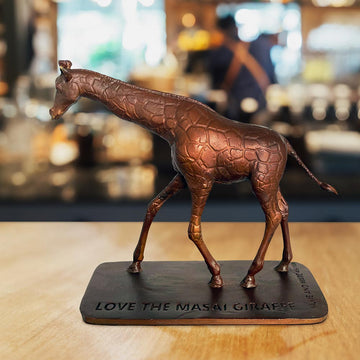 Love the Masai Giraffe (Bronze Sculpture)