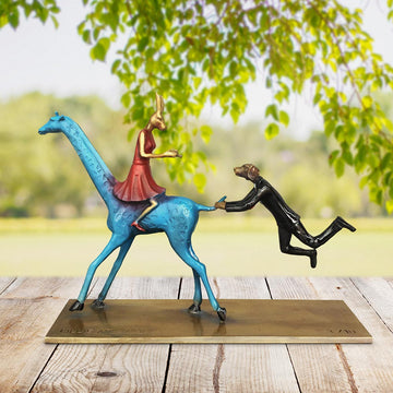 They Loved a Wild Adventure Every Day of the Week (Bronze Sculpture, Miniature)