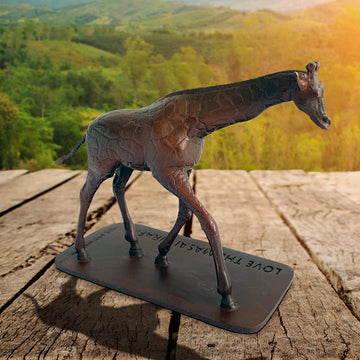 Love the Masai Giraffe (Bronze Sculpture)