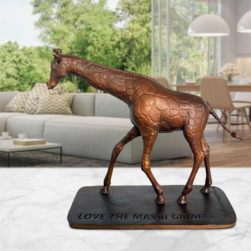 Love the Masai Giraffe (Bronze Sculpture)