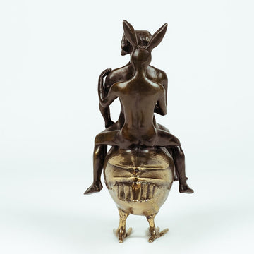 They Were Like Birds of a Feather So They Stuck Together (Bronze Sculpture, Miniature Collection)