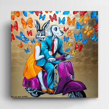 They saw the golden light (Original Painting)