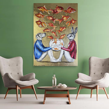 They were living in a fish bowl, but all that was about to change (Original Painting)