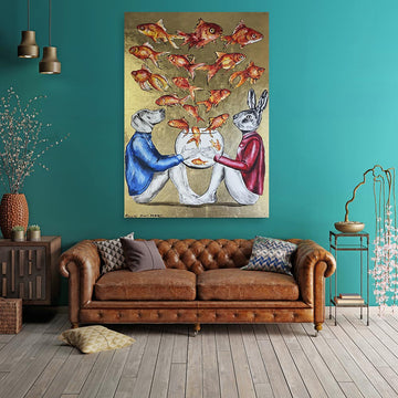 They were living in a fish bowl, but all that was about to change (Original Painting)