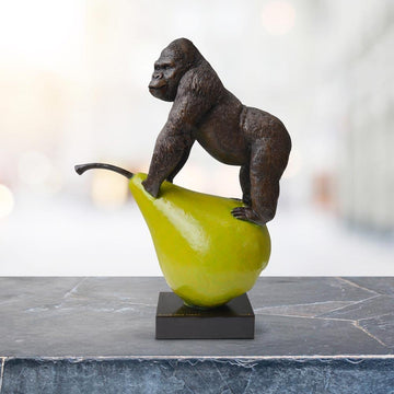 Gorillas Will Pair for Life (Bronze Sculpture)
