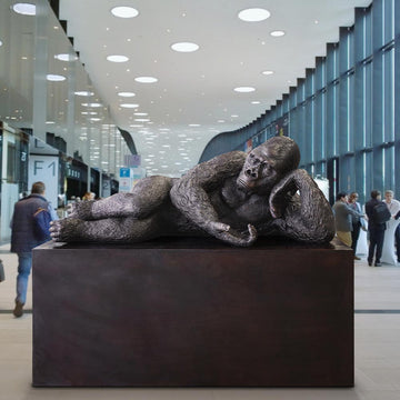 King Nyani Relaxing (Bronze Sculpture)