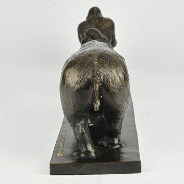 Love the Eastern Lowland Gorilla, Chimpanzee and Northern White Rhino (Bronze Sculpture)