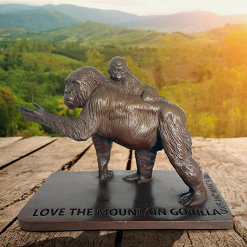 Love the Mountain Gorilla (Bronze Sculpture)