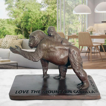 Love the Mountain Gorilla (Bronze Sculpture)