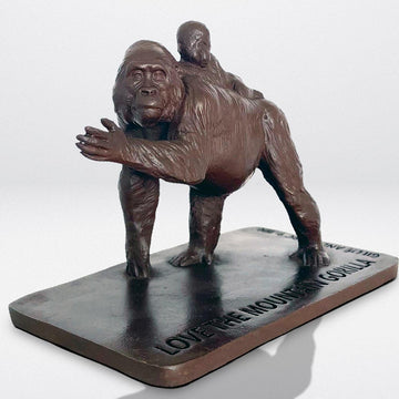 Love the Mountain Gorilla (Bronze Sculpture)