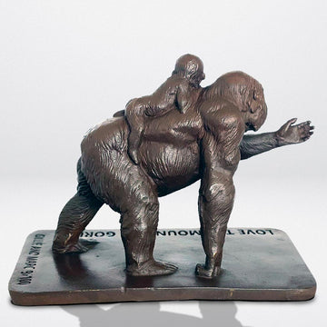 Love the Mountain Gorilla (Bronze Sculpture)