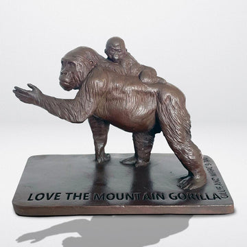 Love the Mountain Gorilla (Bronze Sculpture)