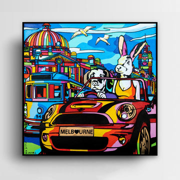 They Were Very, Very Happy (Original Painting)