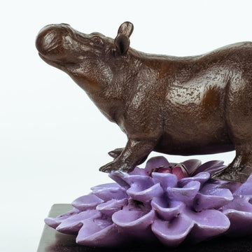 The Hippo Was in Bloom (Bronze Sculpture, Small)