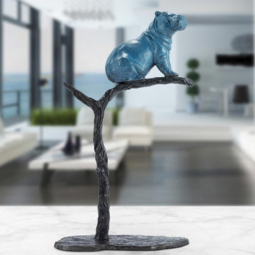 The Tree Hippo Was a Rare Species (Bronze Sculpture)