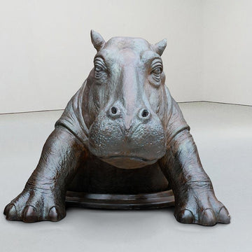 Come Out, Come Out Hippo, Wherever You Are (Bronze Sculpture, Large)