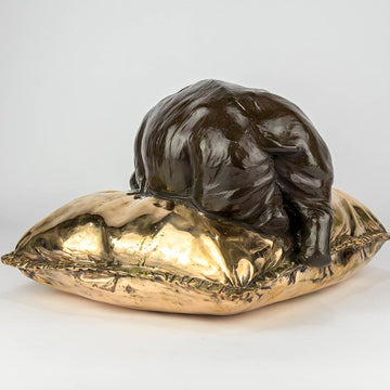 Sleeping Beauty Hippo (Bronze Sculpture)