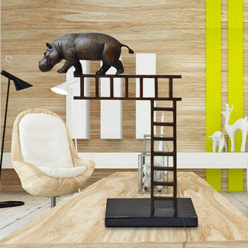 Hippos on the up and up (Bronze Sculpture)