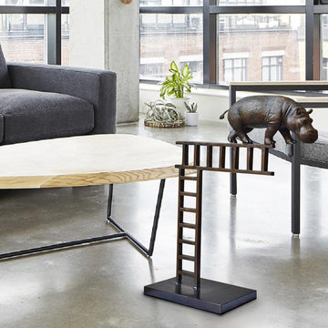 Hippos on the up and up (Bronze Sculpture)