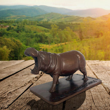 Love the Hippopotamus (Bronze Sculpture)