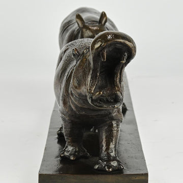 Love the Hippopotamus, the Javan Rhino, and the Red Panda (Bronze Sculpture)