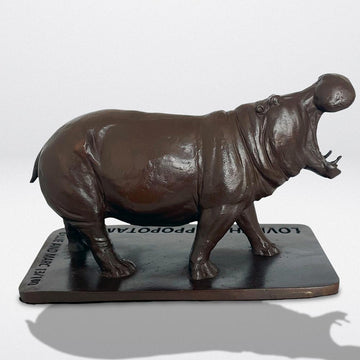 Love the Hippopotamus (Bronze Sculpture)