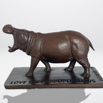 Love the Hippopotamus (Bronze Sculpture)