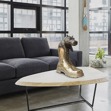 Walk with the baby hippo (Bronze Sculpture, Small)