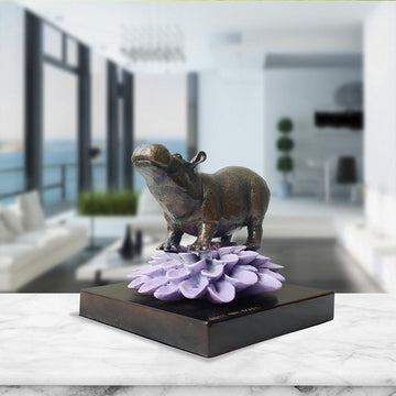 The Hippo Was in Bloom (Bronze Sculpture, Small)