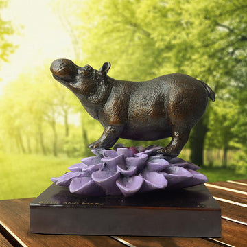 The Hippo Was in Bloom (Bronze Sculpture, Small)